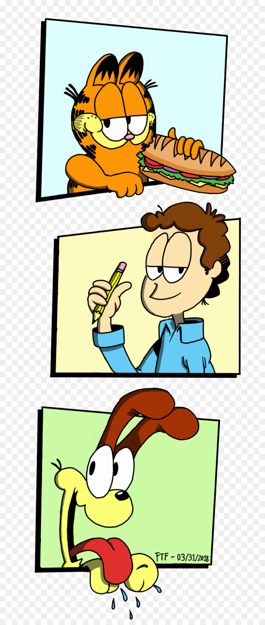 Odie Jon Arbuckle Garfield Fumetti, Cartoni Animati - cartone animato di garfield