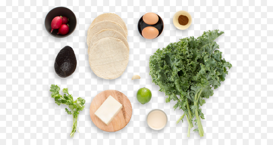 Cucina vegetariana, Foglia verdure cucina Messicana Quesadilla Taco - ingredienti per la prima colazione