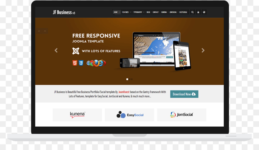 Responsive web design Template Joomla phpBB Web-Seite - Unternehmens Vorlage