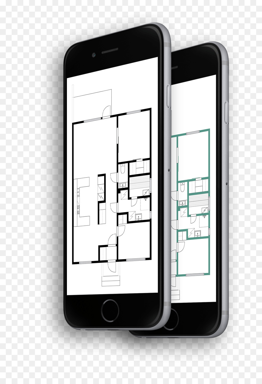 Feature phone House plan-Starter-home - schwarzer Boden