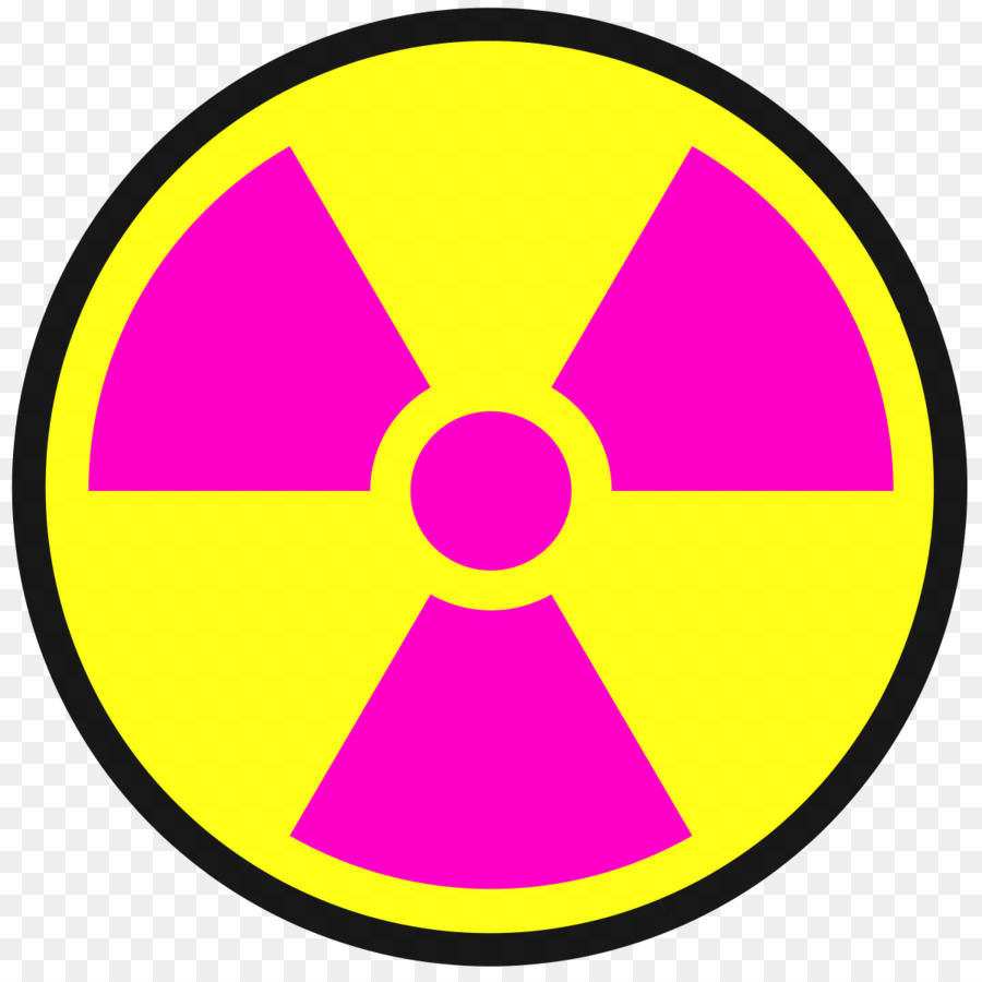 Simbolo di pericolo Decadimento radioattivo Radiazioni Pericolo biologico - simbolo