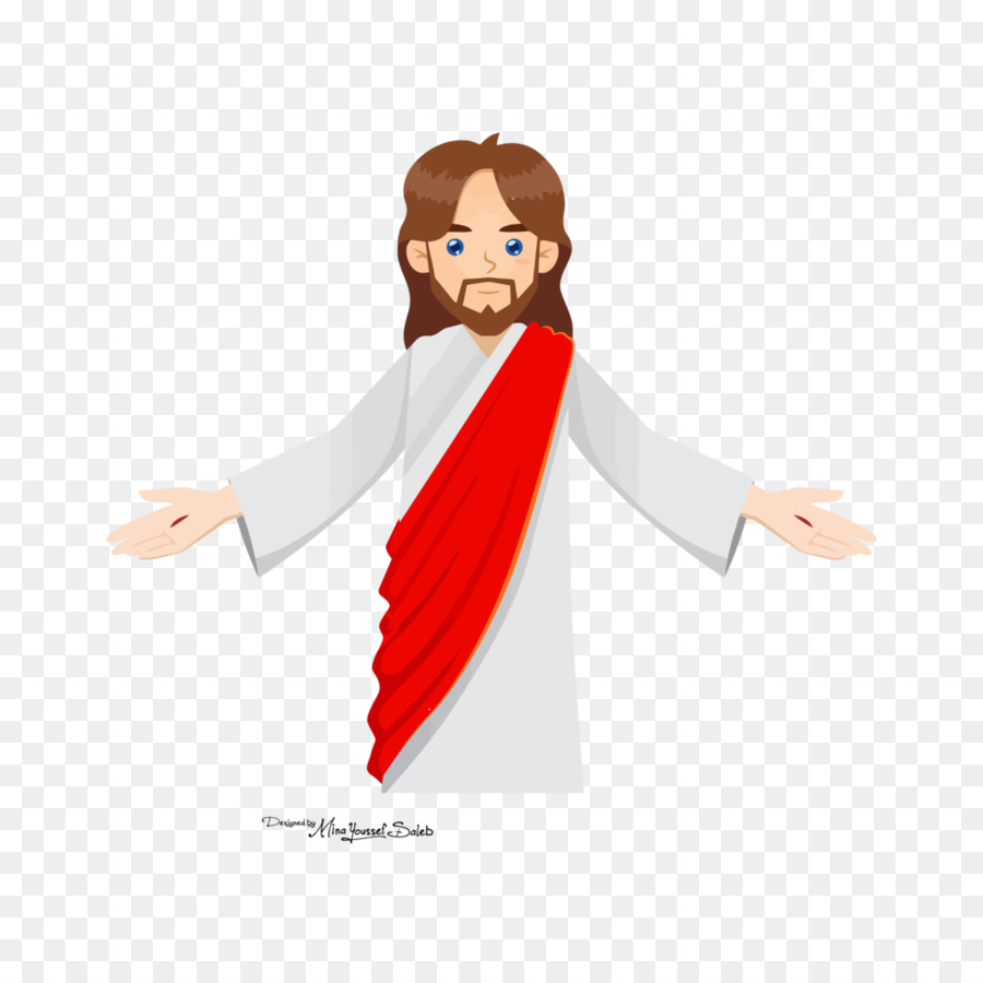 L'ascensione di Gesù Cristo - gesù e i bambini vettoriale