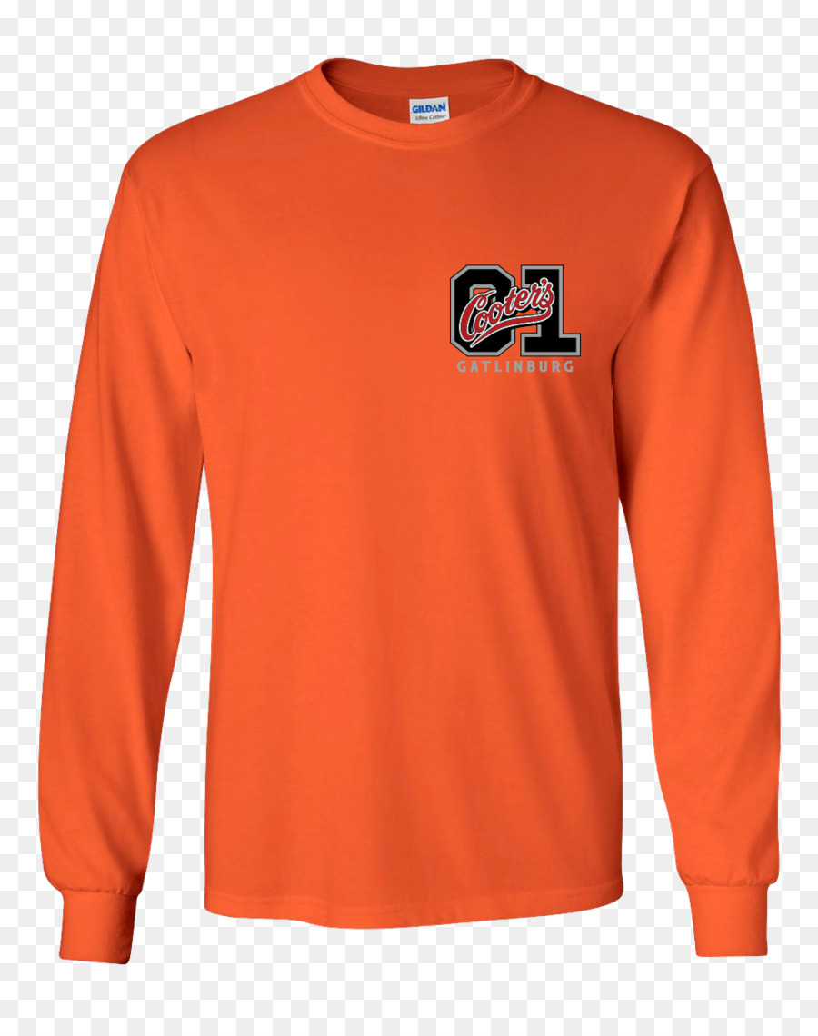A maniche lunghe T shirt Gildan Activewear - bandiera arancione