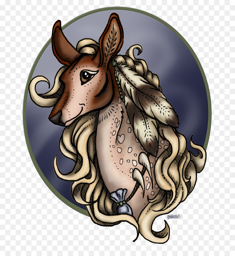 Pferd Cartoon Carnivora Legendäre Kreatur - Pferd