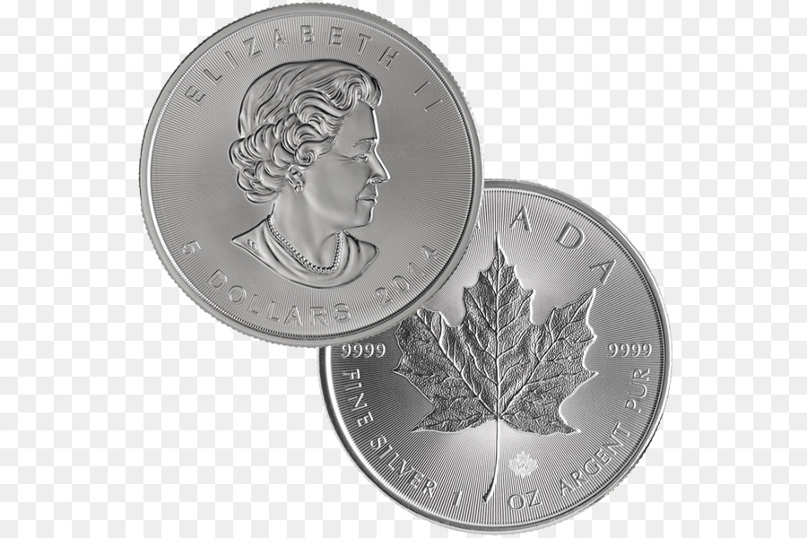 Canada Argento Foglia di Acero Canadese Oro Foglia d'Acero Lingotti moneta d'Argento - Canada