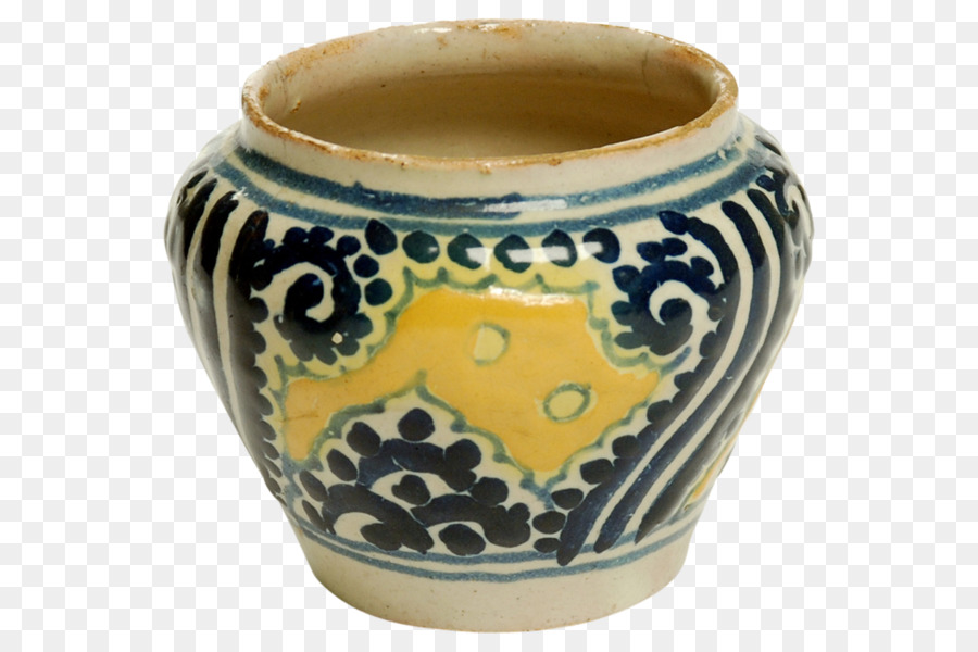 Ceramica Vaso in Ceramica blu Cobalto Coppa - vaso