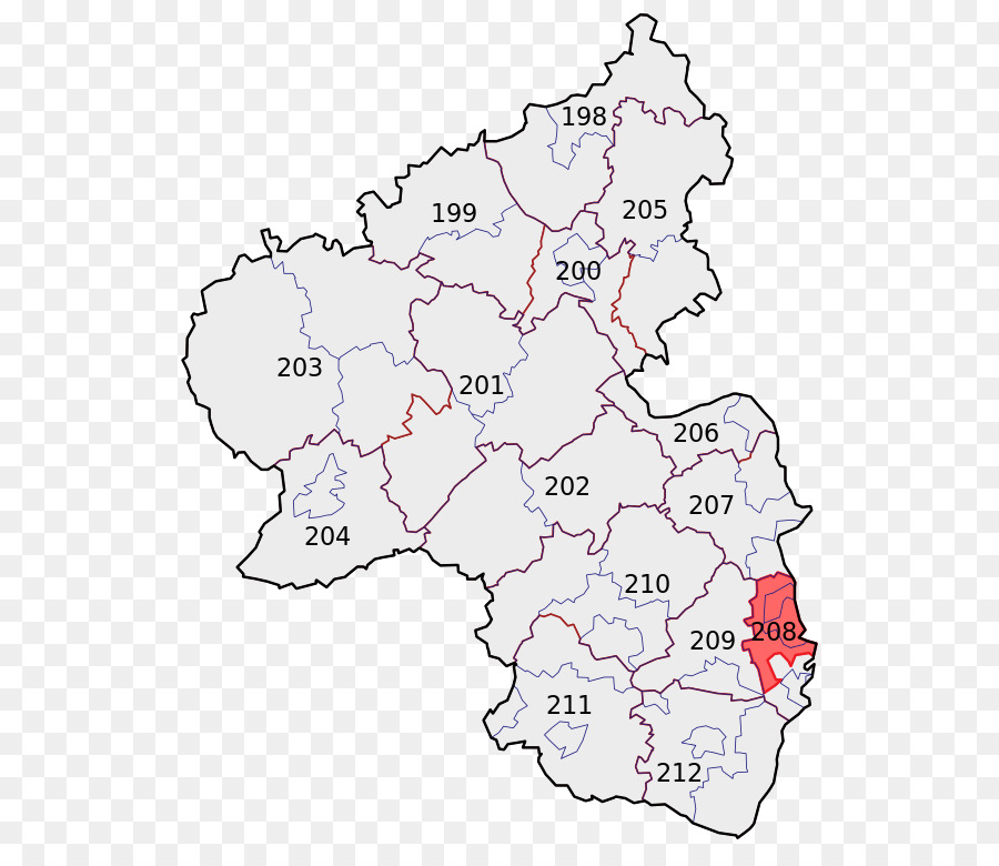 Wahlkreis Ludwigshafen / Frankenthal-Miró-Wall Lambsheim-Heßheim Wahlbezirk - 208