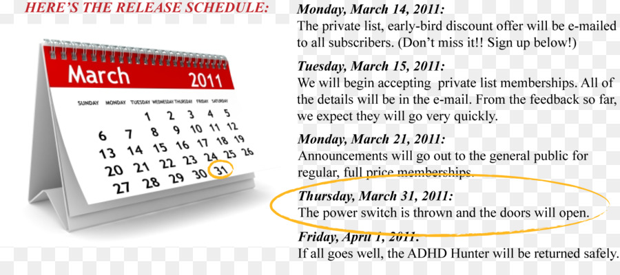 Calendario di fotografia di Stock, Personal organizer - adhd