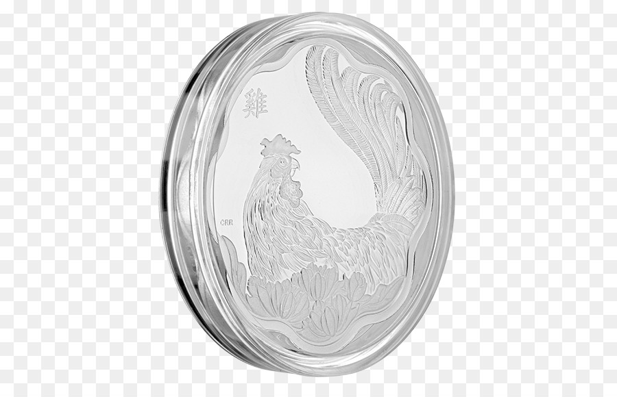 Aquarell-Malerei-Mond-Silber-clipart - 2017 Jahr des Hahnes