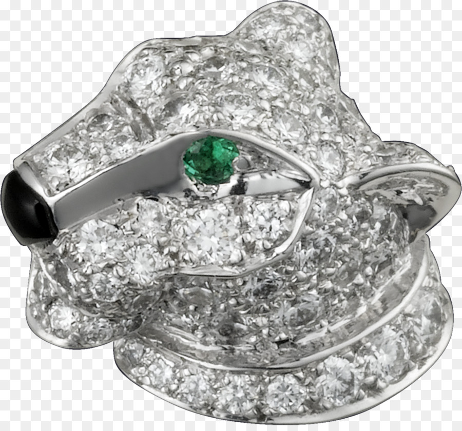 Smaragd-Brosche Von Cartier-Schmuck-Ring - Smaragd
