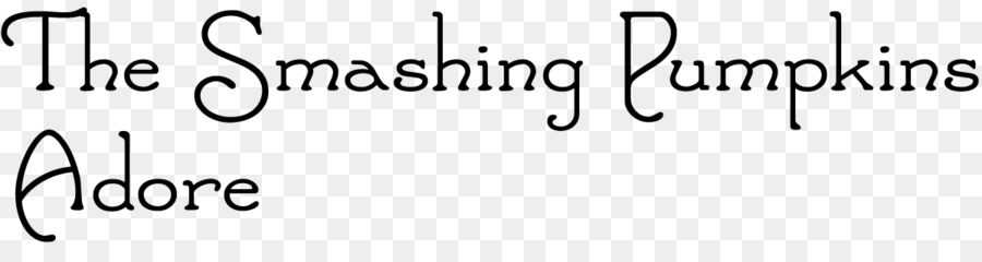 Die Smashing Pumpkins Adore Logo Schriftart - verehre