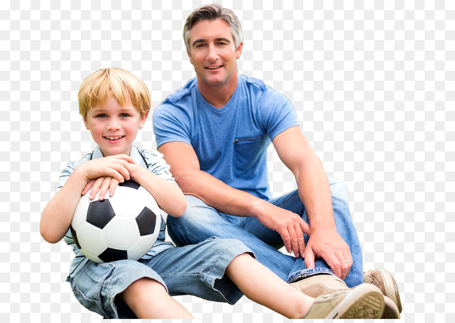 Vater Menschliches Verhalten-Fußball-Freizeit - Ball