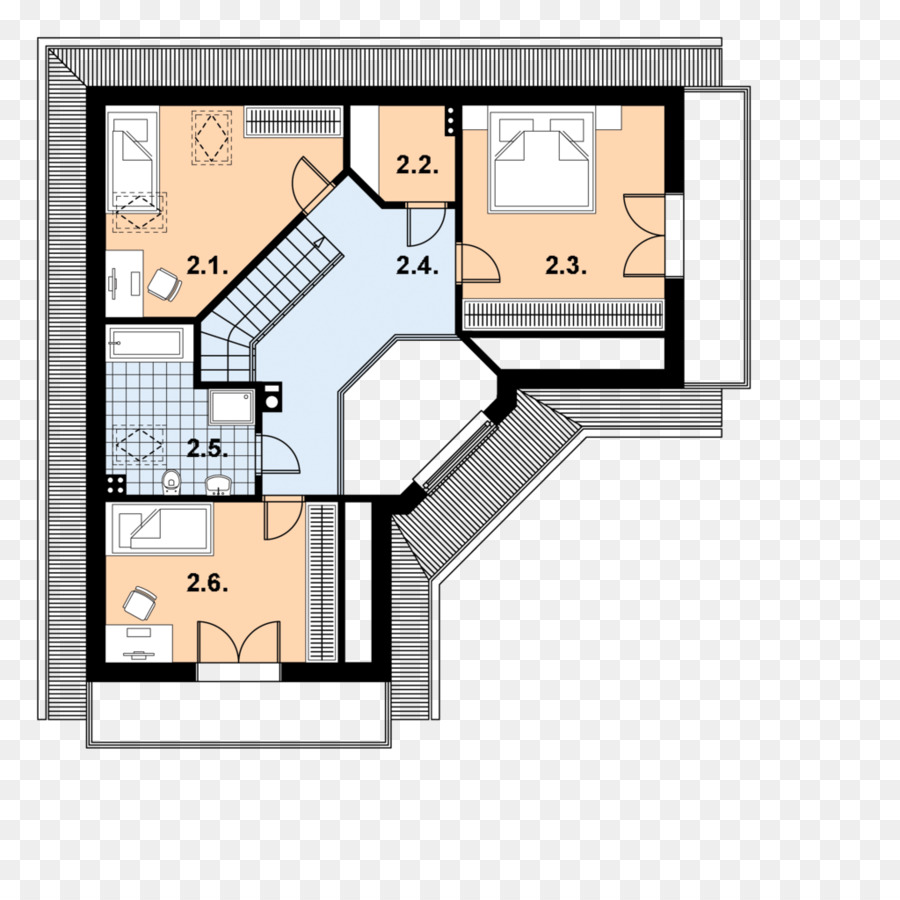 Dachboden, Haus Grundriss Quadratmeter - Haus