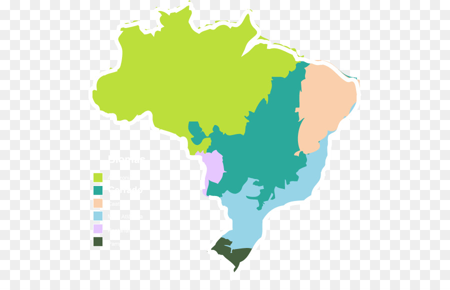 la mappa del brasile - mappa