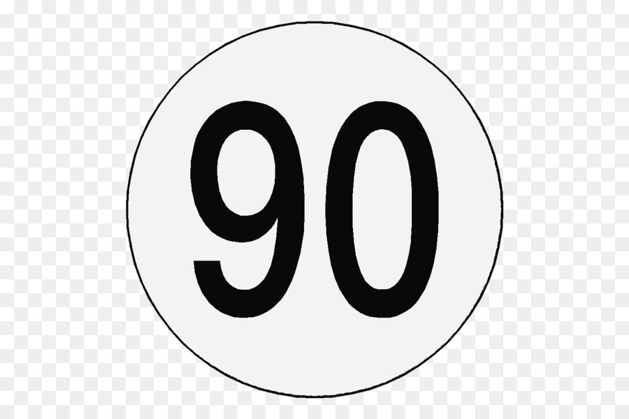 Limite di velocità a Doppia carreggiata, Numero Adesivo km all'ora - simbolo