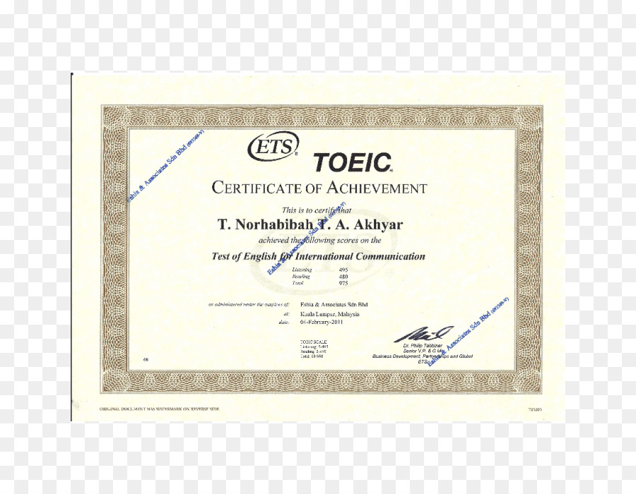 Diplom Übergeordnete Verzeichnis - Englisch Zertifikat