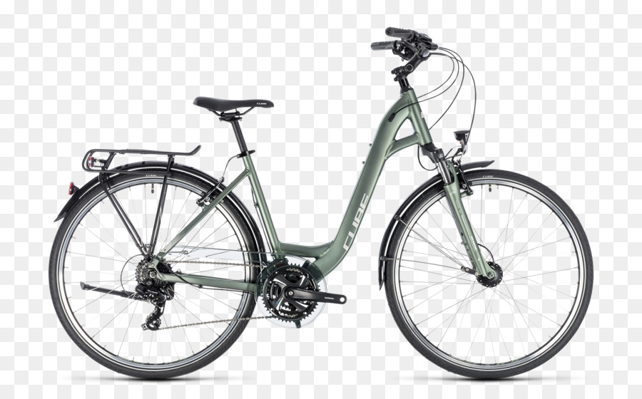 Hybrid-Fahrrad, Cube Fahrräder, Grün Touring Fahrrad - Fahrrad