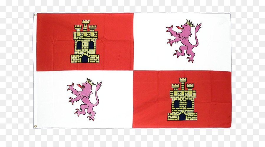 Flagge von Kastilien und León Flagge von Kastilien und León Flagge von Kastilien und León, Kastilien–La Mancha - Flagge