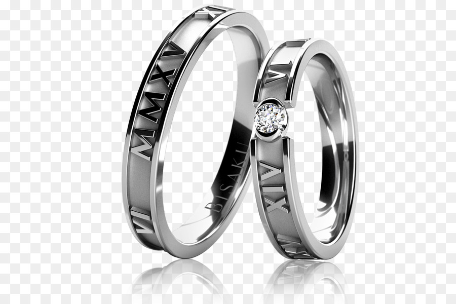 Anello di nozze anello di Fidanzamento Gioielli Incisione - Abito Modello