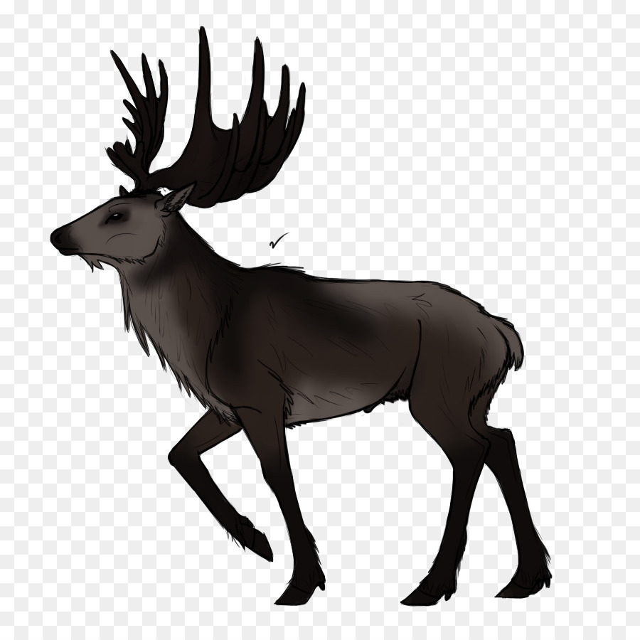 Rentier Irish Elk Horn Zeichnung - Rentier