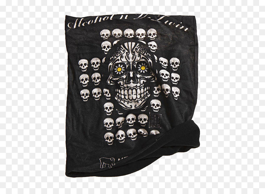 T-shirt Motorrad Skull Halstuch Hals - T Shirt