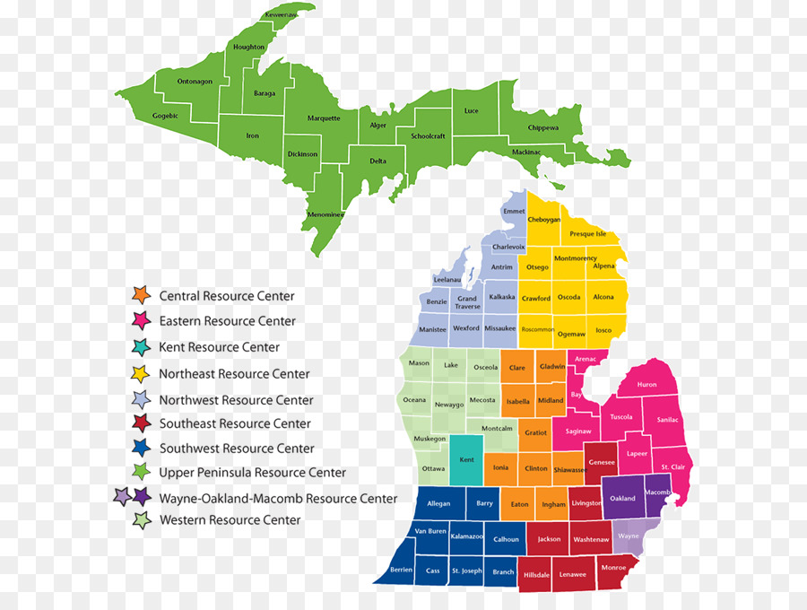 Michigan Vektor Karte - andere