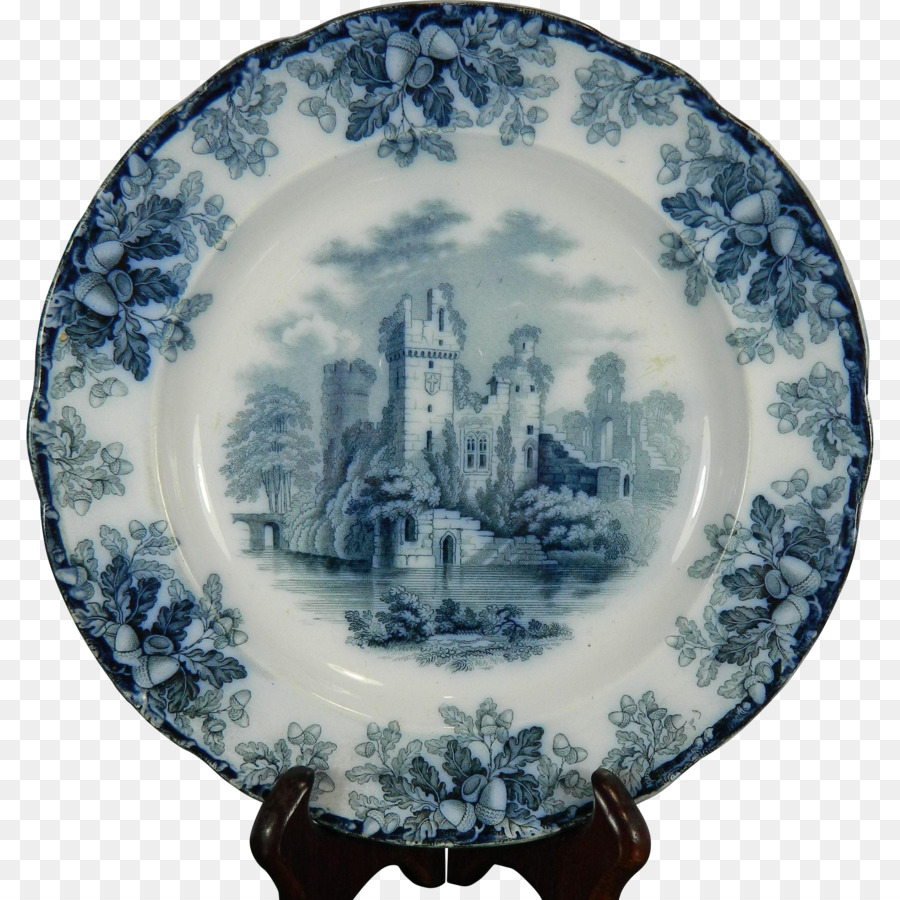 Piastra di Blu e di bianco, ceramica Piatto Stoviglie in Porcellana - piastra