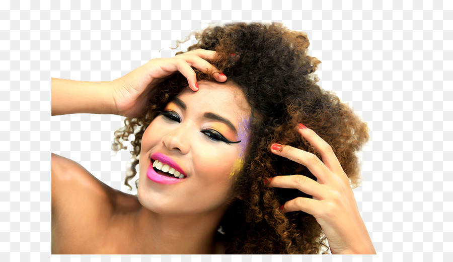 Afro per la colorazione dei Capelli Bellezza, capelli Lunghi, capelli Neri - parrucchiere