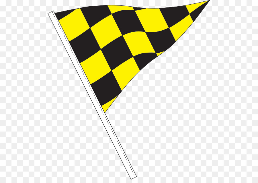 Flagge Dreieck Gelb-Schwarz - Flagge