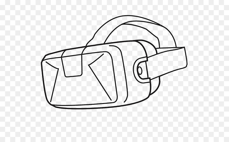 Virtual-reality-Linie Kunst-Head-mounted-display Zeichnen - Auge