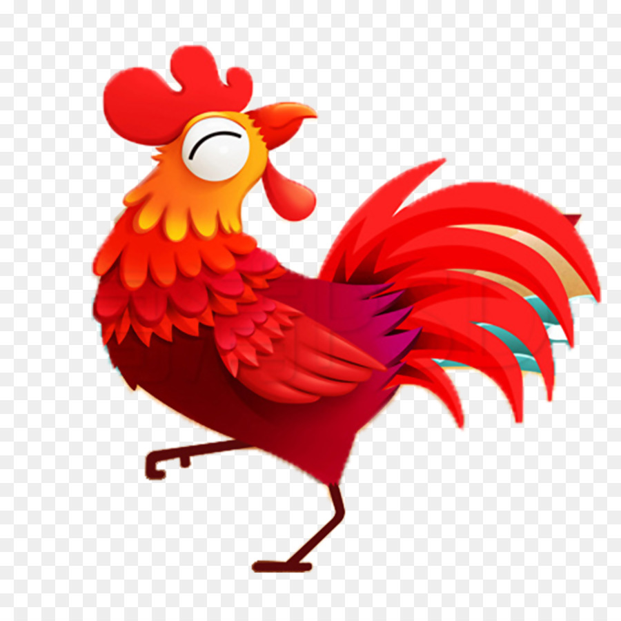 Huhn Chinesische Neue Jahr Rooster Poster - Huhn