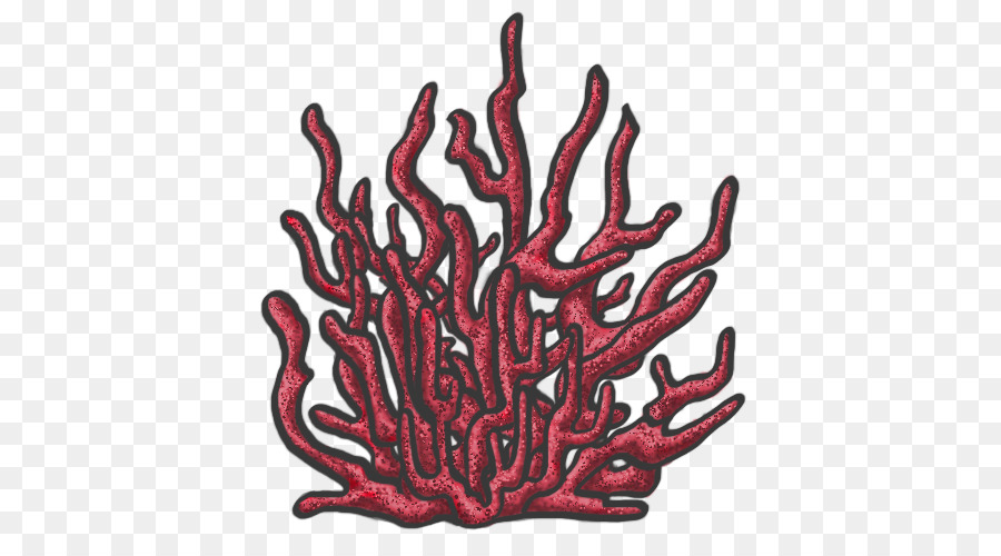 Wirbellose Tree Schriftart - coral reef Zeichnung