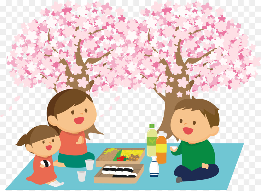 Hanami, fiore di Ciliegio Cartoon Clip art - fiore di ciliegio