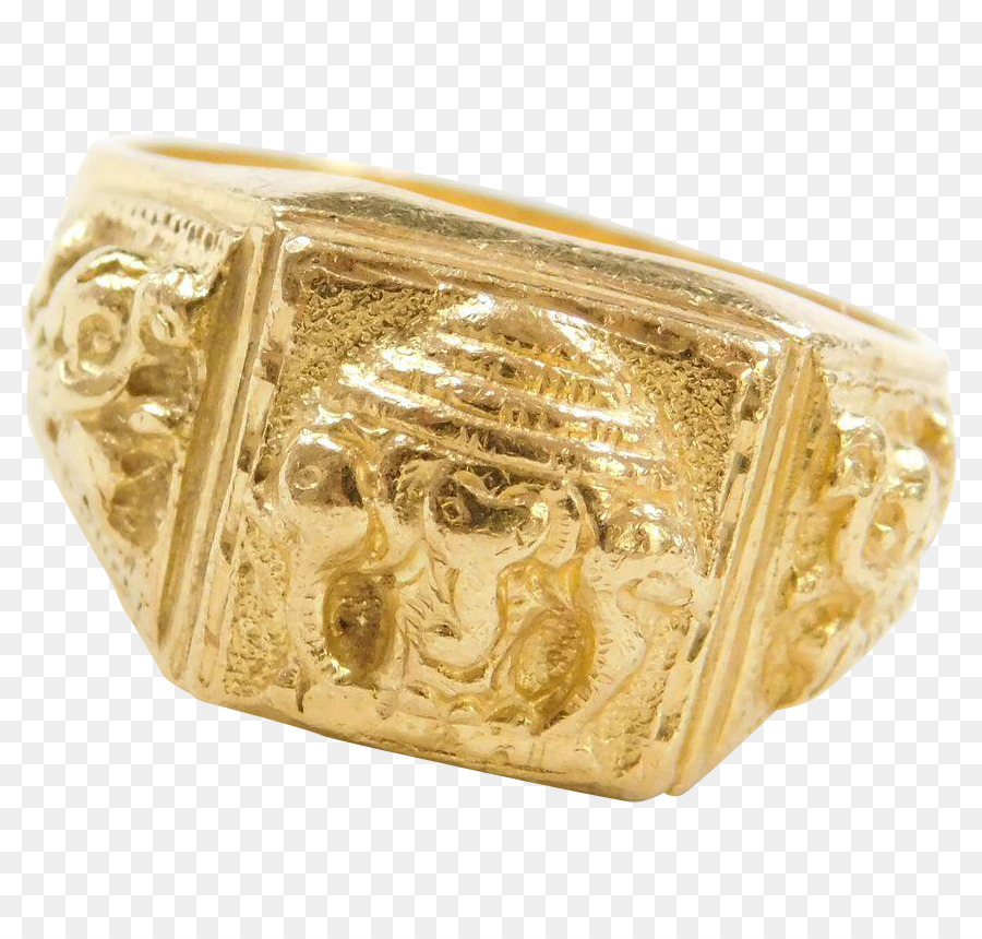 Gold Ganesha Ring Schmuck Münze - ganesh gold