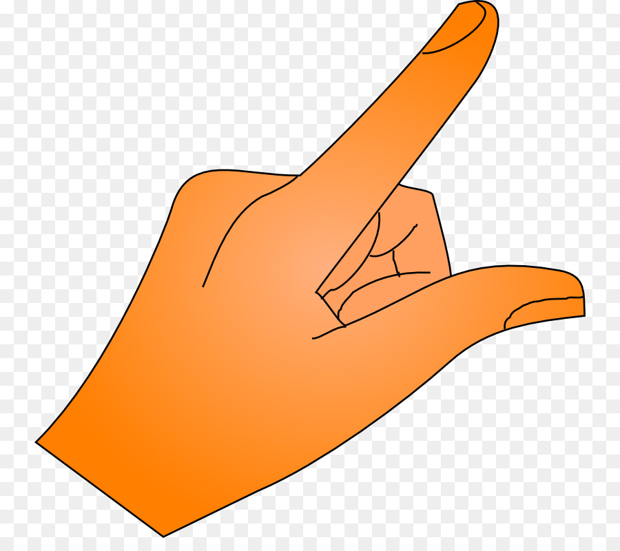 Il dito indice, dito Medio, Clip art - mano di puntamento