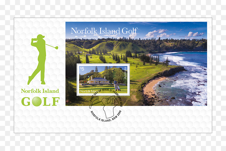 Norfolk Island, Isole Pitcairn 2018 Giochi Del Commonwealth Golf Francobolli - una giornata di golf in miniatura