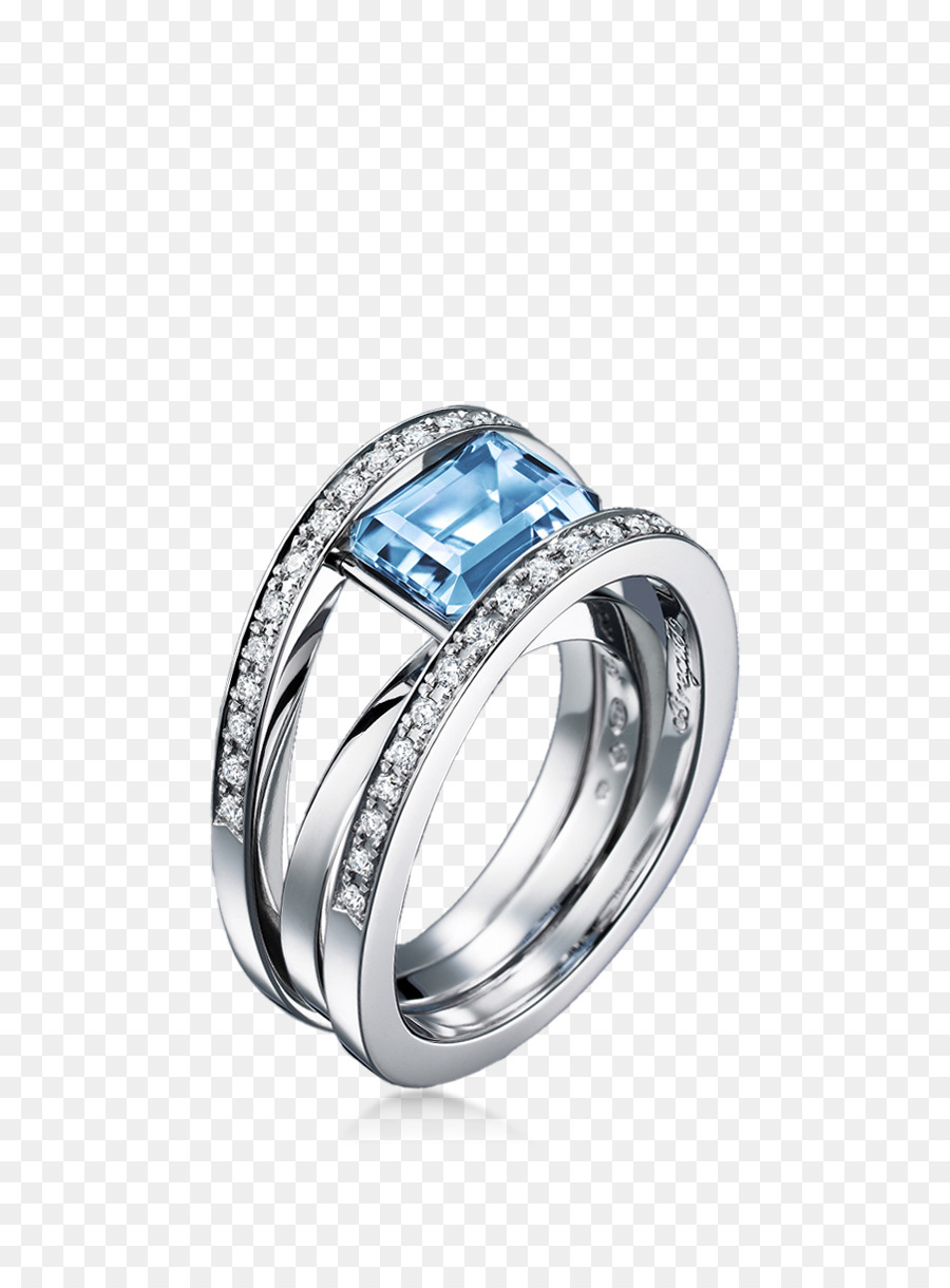 Saphir-Ring Mit Edelstein-Diamant-Breguet - Saphir