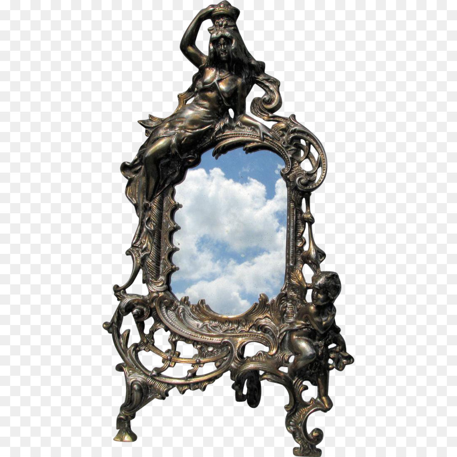 Spiegelbild der viktorianischen Zeit und Bilderrahmen - Spiegel
