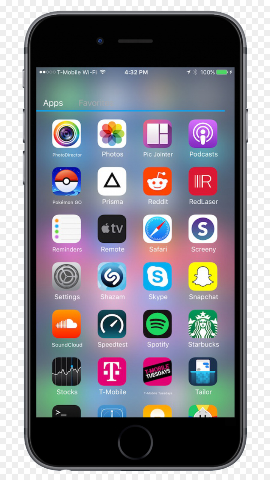 Funktion, Telefon, Smartphone, Apple iOS 7 - app Schublade