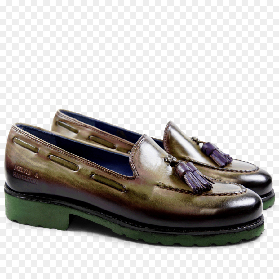 Slip on Schuh, Sandale, Halbschuh Turnschuhe - grün Leder Schuhe