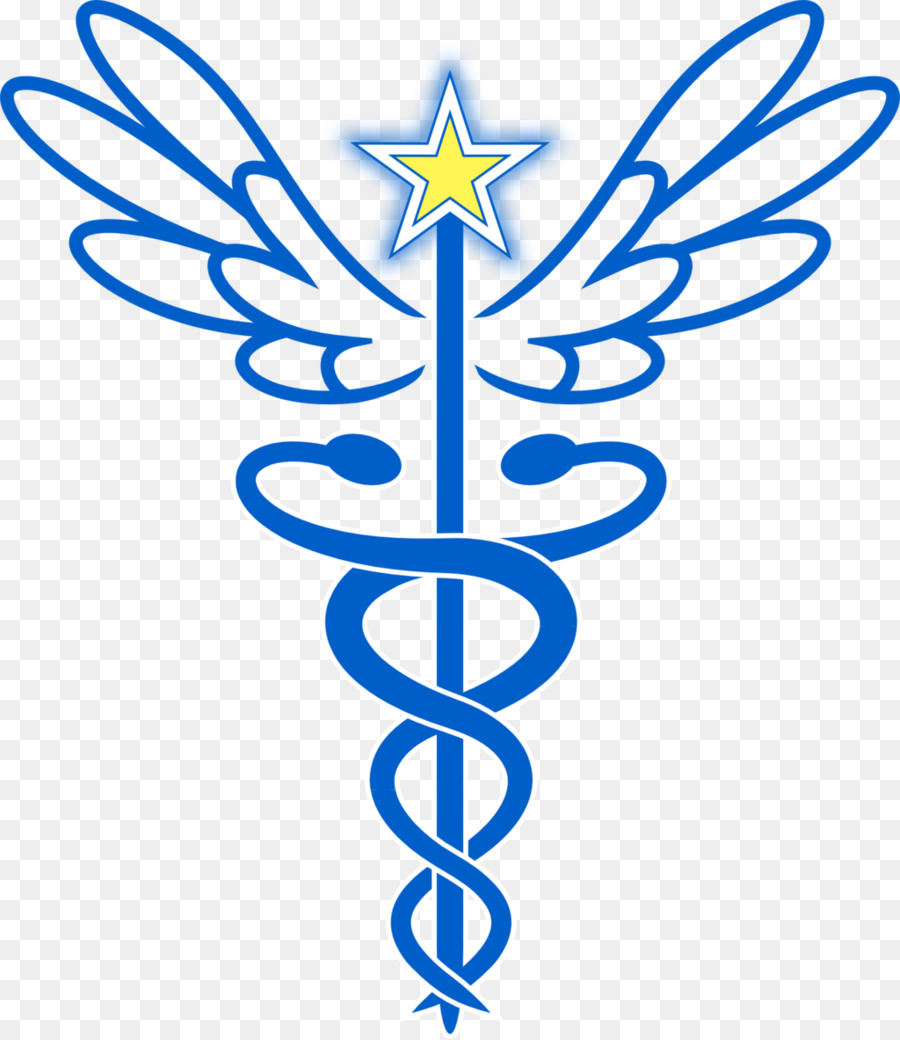 Mitarbeiter von Hermes Caduceus als symbol der Medizin Gesundheit Pflege - Pik Bube