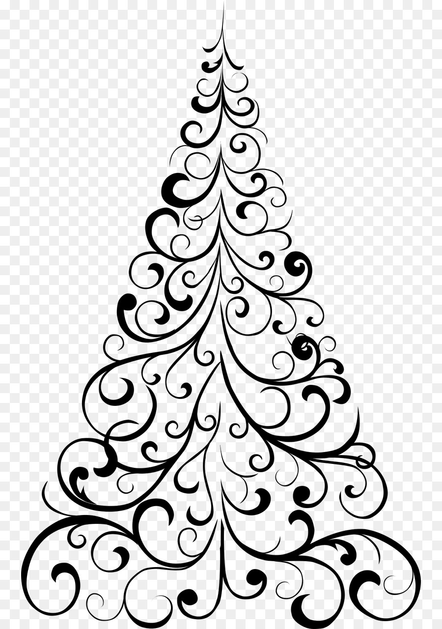 Weihnachtsbaum, Weihnachten, ornament, Zeichnung, Färbung, Buch - Weihnachtsbaum