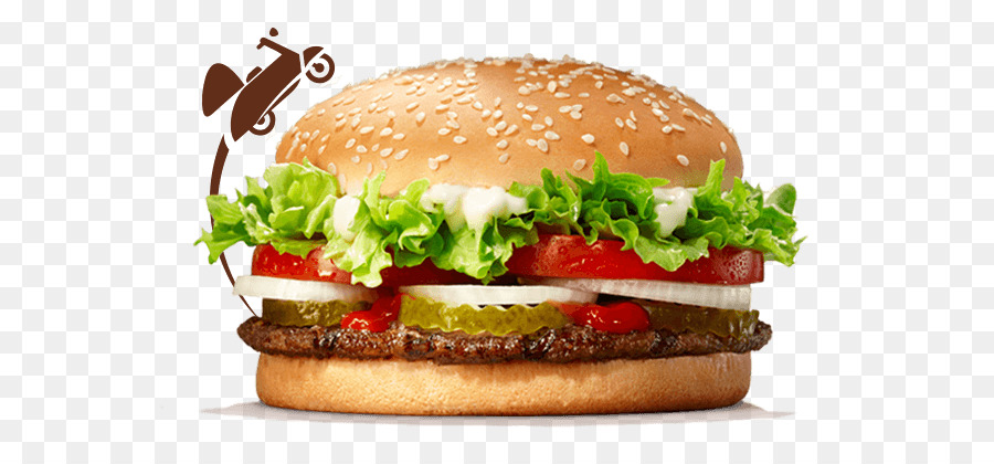 Whopper, Hamburger Fast food Cheeseburger mit Pommes Frites - Hamburger Patty