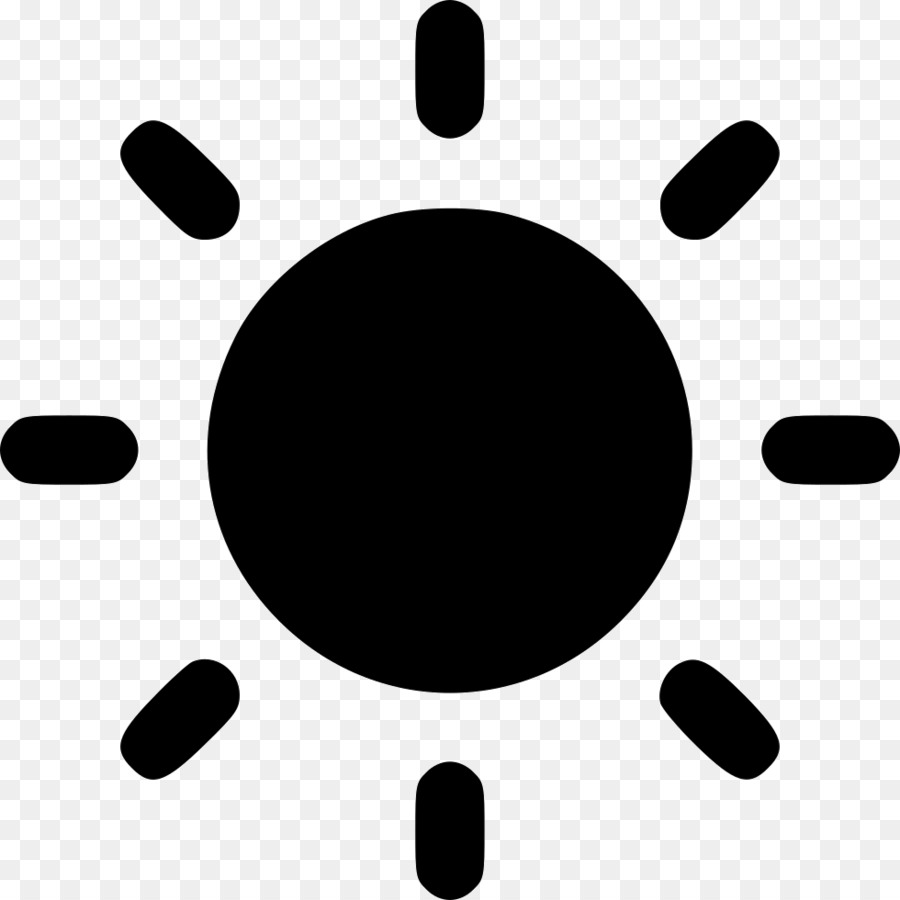 Computer Icone simbolo Solare Sole Nero - simbolo