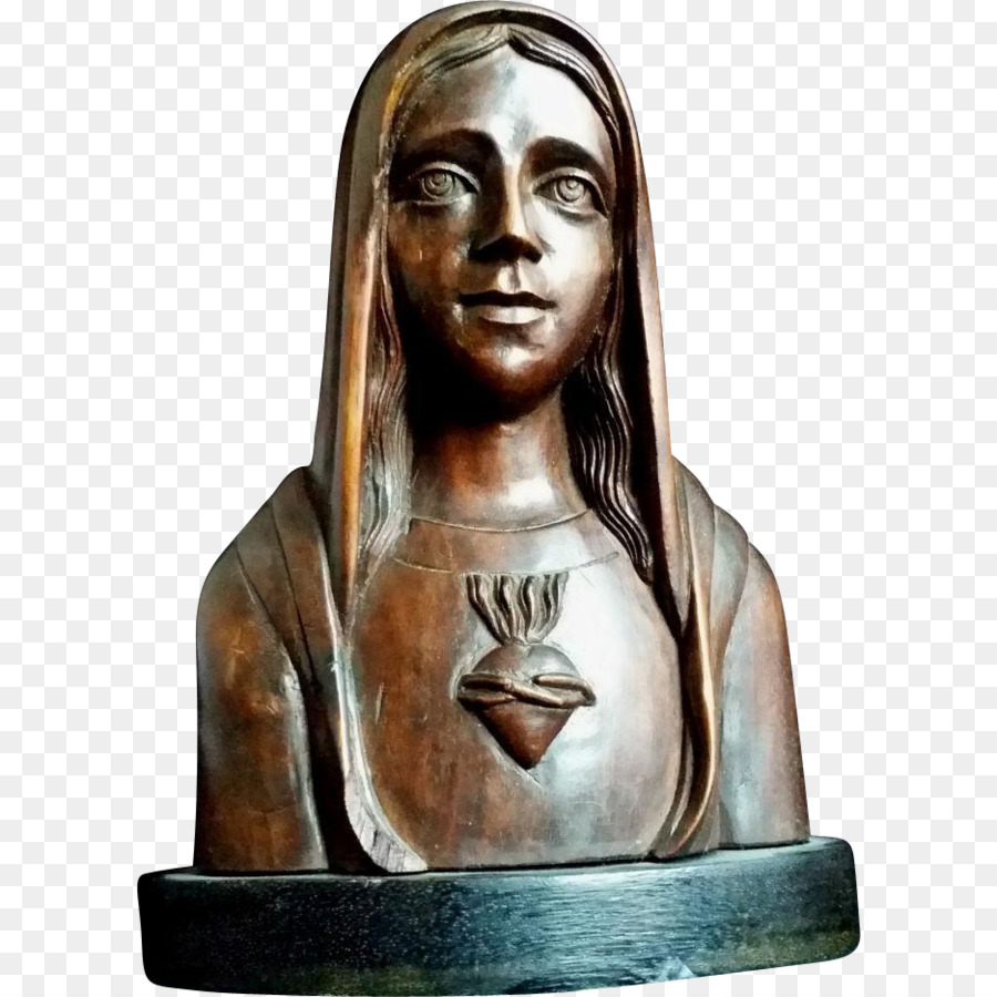 Điêu khắc cổ Điển điêu khắc Bust - Vô nhiễm trái Tim của Mary