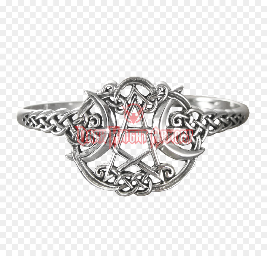 Silber Pentagramm Pentacle Wicca Armband - Silber