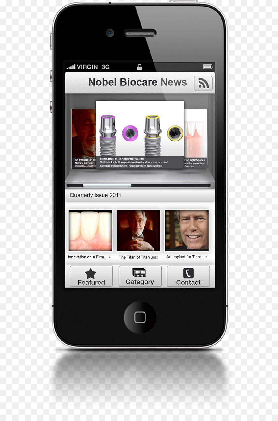 iPhone interfaccia Utente di progettazione Web Service - creative piani per il trattamento dentale