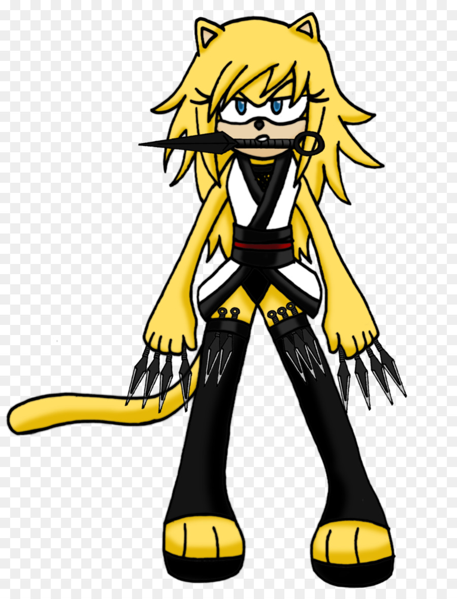 Protagonista del cartone animato, Clip art - ninja catgirl