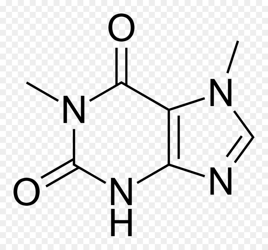 Tea Caffeine Chemical formula, Molecule Paraxanthine - Tee