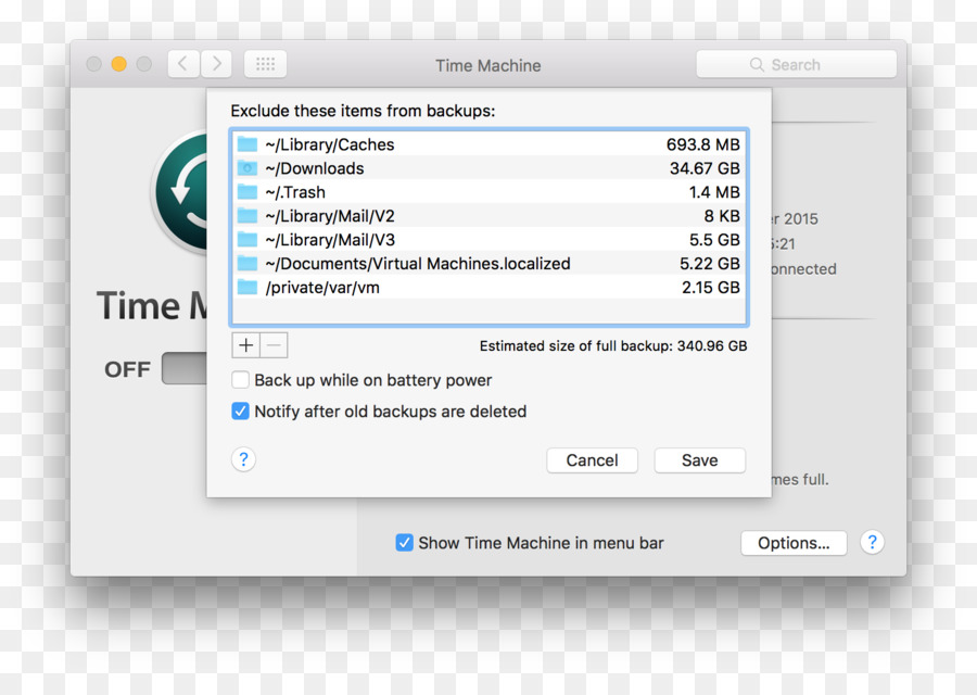 Time Machine Backup Von Apple MacBook Pro - dropbox Maschine
